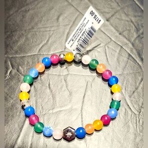 Jac + Jo Multicolor Agate Lifesaver Bracelet